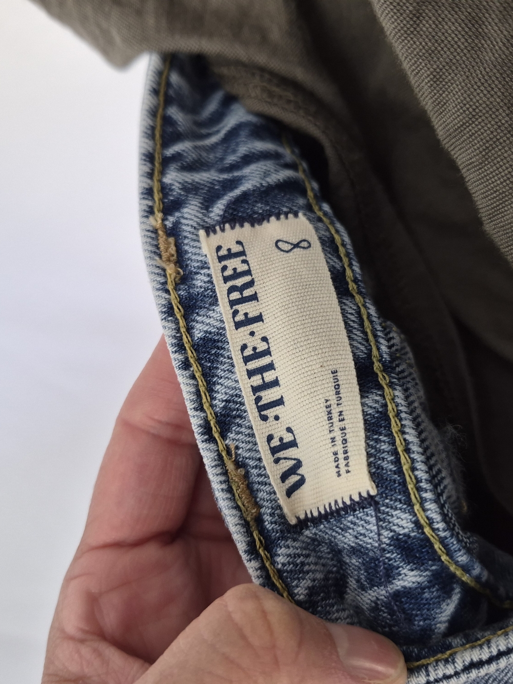 We The Free Washed Light Blue Denim Maxi Skirt - Picture 8 of 8